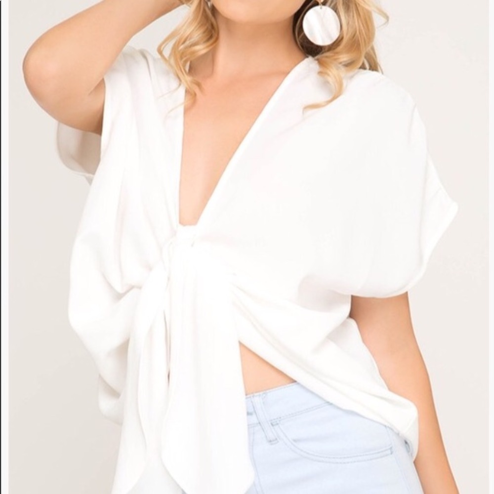 🆕 💐LILLY// Drop Shoulder with Front Tie